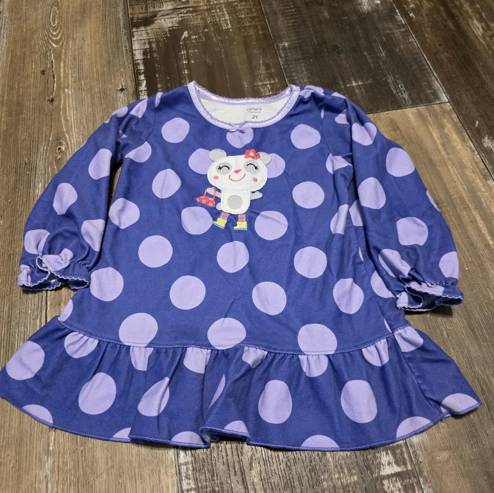 Carter's Purple Polka Dot Kids Top
